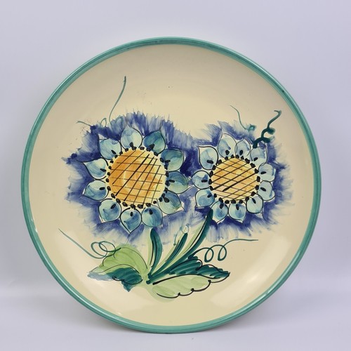 Old piatto decorato - piatto, ceramica