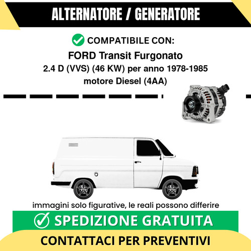 Alternatore ford transit - alternatore,