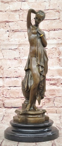 Phryne bronzo statua museo - statua,