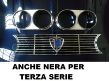 Set mascherina + stemma + cornici fari Lancia Fulvia coupè 2 o 3 serie, griglia