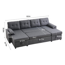 Uimoso Divano Letto a Forma Di