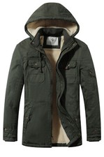 WenVen Parka Sherpa Uomo