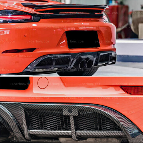 Diffusore porsche 718 carbonio - diffusore,