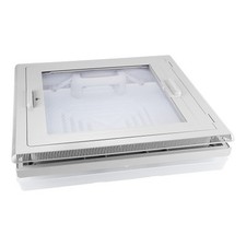 Lucernario 42 MPK - 400x400 mm - grigio - con zanzariera e tenda oscurante