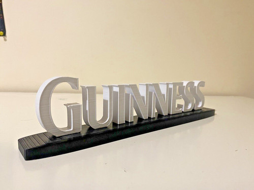 Guinness bar sign for - 3d,