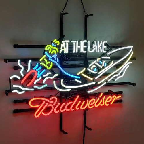 Insegna neon motoscafo - insegna, lago
