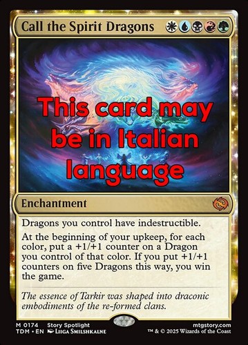 Mtg call the spirit dragons - the,