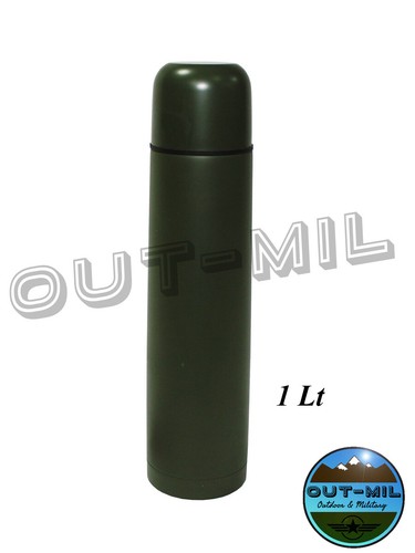 Thermos verde militare in - militare, lt