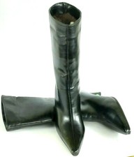 Stivali Donna Stivalettii Vera pelle Nero Bruno Magli Con Pelliccia Originali