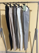 Kit 6 Pantaloni A Sigaretta Donna H&C Tg 32 Nero Bianco Beige Grigio Sport Spig.