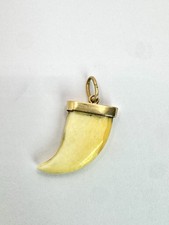 Ciondolo Dente Squalo Oro 18 Kt Vintage 