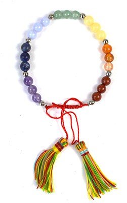 Bracciale nappa 6mm chakra - chakra,