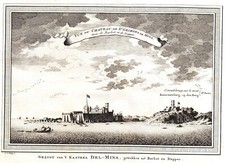 GHANA "Gezight ven't Kasteel Del-Mina gtrokken uit" 1760 J. van der Schley