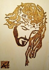 Quadro gesù legno fatto - quadro,