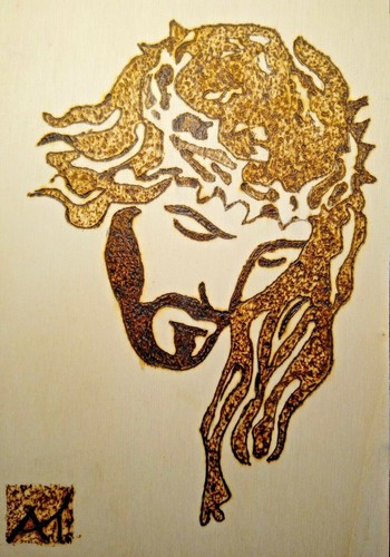 Quadro gesù legno fatto - quadro, di