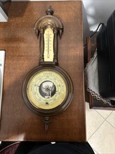 barometro vintage Hugher In Legno