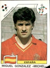 figurina Italia 90 Panini ed.Salpani Arg. Rec # 355 ESPA�A GONZALEZ �MICHEL�