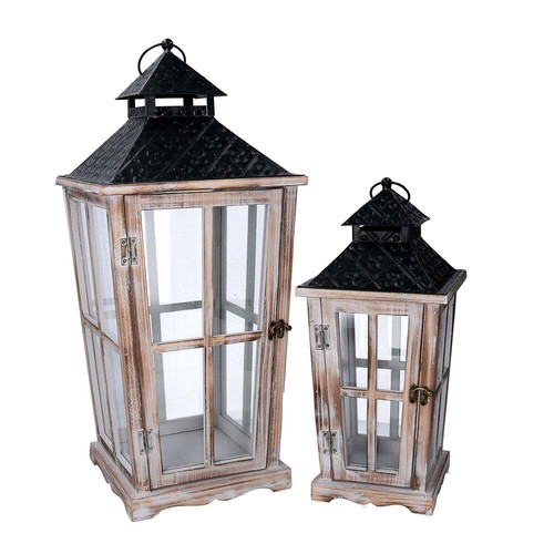 Set lanterne legno - set,