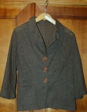 Giacca donna, Marrone, Made in Italy, Cotone, Tg L, usata