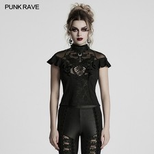 T-shirt donna Punk Rave nera