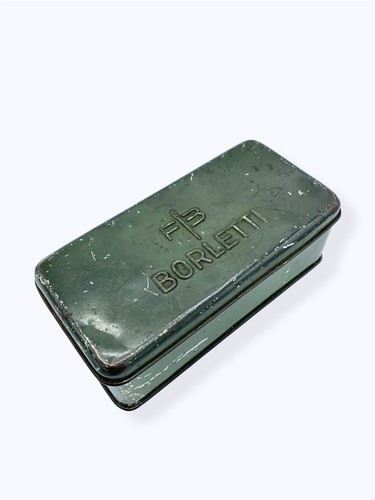 Scatola vintage latta verde - scatola,