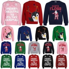 Bambini Unisex Natale Maglione