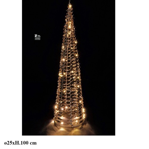 Albero cono natalizio luminoso - cono,