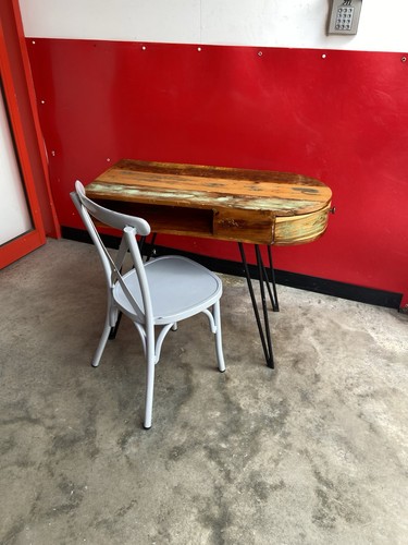 Reclaimed solid wood desk with - desk,