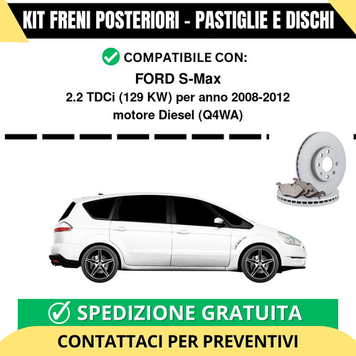 Kit freni posteriori per - posteriori, ford