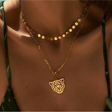 Collana donna ciondolo testa di leopardo oro 18 kt IMPERMEABILE placcato oro K6016D1