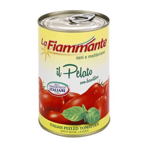 Pomodoro pelati con basilico - pomodoro,