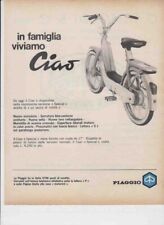 advertising Pubblicità MOTO PIAGGIO CIAO 1969 "IN FAMIGLIA" CICLOMOTORI ITALIANI