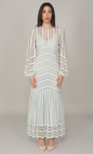 ABITO LUNGO TWINSET CON PIZZO