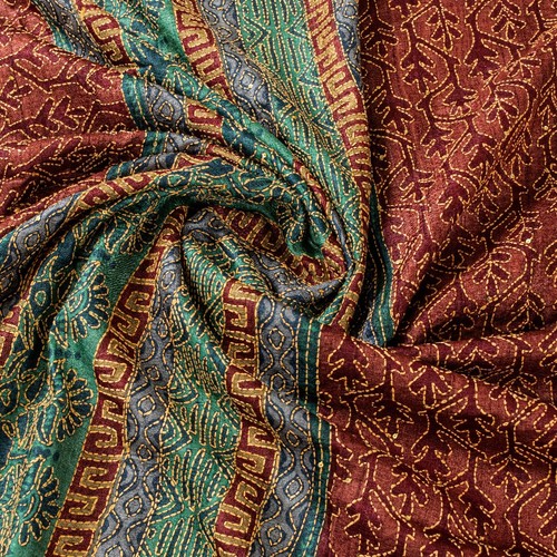 Sari sanscriti vintage marrone