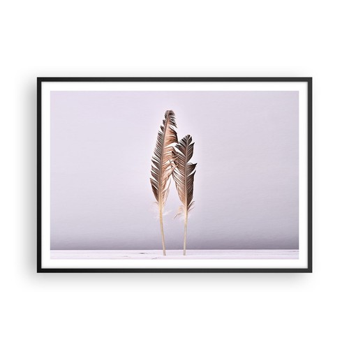 Poster 100x70cm due - poster, piume