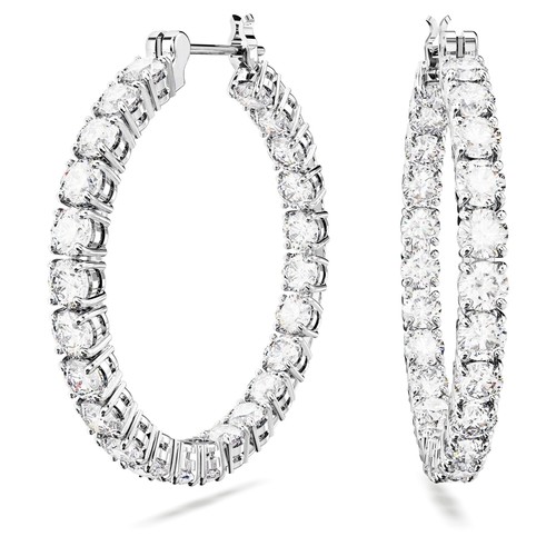 Orecchini cerchio swarovski - a,