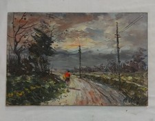 Paesaggio figura rossa viale