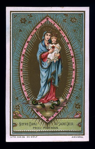 Antico santino cromo holy - antico, card