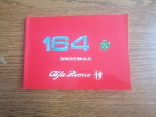 alfa romeo 164 booklet book owners manual use and maintenance libretto manuale