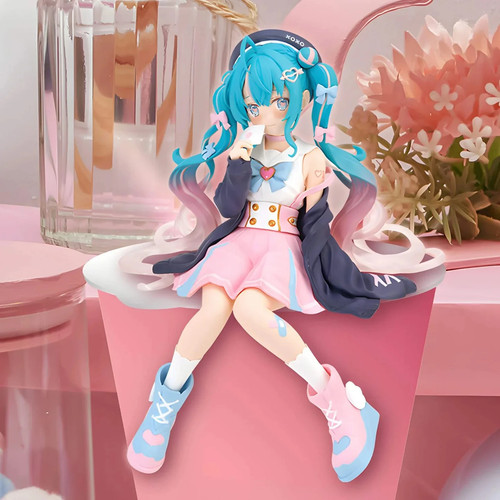 Hatsune miku seduto pvc - hatsune,