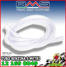 TUBO BENZINA TRASPARENTE CONFEZIONE 5 METRI SCOOTER MOTO DIAMETRO Ø 5 x 10 mm