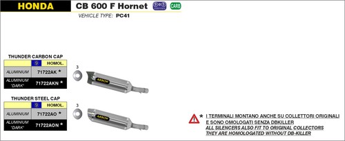 Scarico thunder alluminio - scarico,