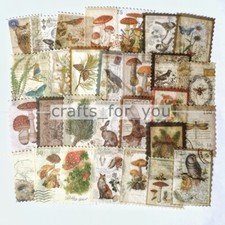 30 pezzi carta washi vintage funghi animali diario scrapbooking artigianato decorazione fai da te