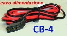 CB-4 - Cavo alimentazione 2 fili 1,40 mmq 3 pin per Alan 48/68, Magnum S9 etc.