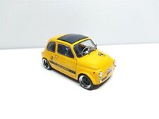 Fiat 500 Abarth Tuning Giallo del 1965 - 1/18 Artigianale base Solido