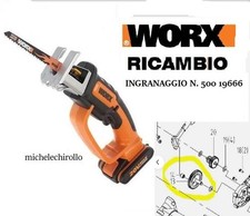 Worx WG894E 20V Seghetto a batteria RICAMBIO INGRANAGGIO N. 500 19666
