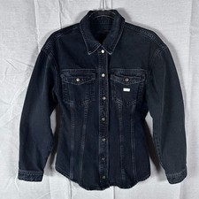 Giacca jeans Zara nera denim