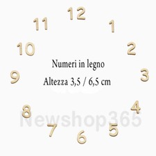 Set numeri in legno per