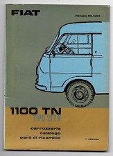 1963 FIAT 1100 TN tipo 217 N catalogo delle parti di ricambio della carrozzeria