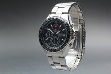 [N MINT] SEIKO Flightmaster 7T92-0CF0 Cronografo Quarzo Uomo 40mm Orologio Nero